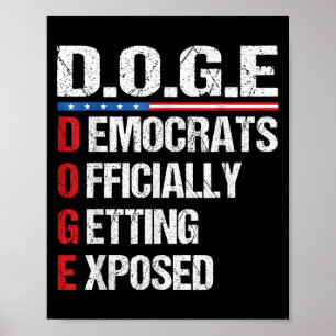 Affiche D.o.g.e Doge Département de l'Efficacité du Gouver