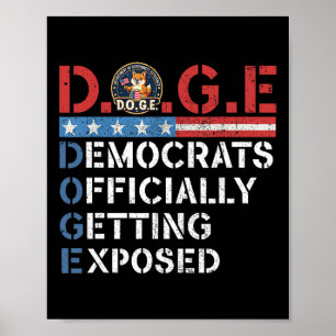 Affiche D.o.g.e Doge Département de l'Efficacité du Gouver