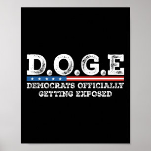 Affiche D.o.g.e Doge Département de l'Efficacité du Gouver
