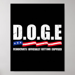 Affiche D.o.g.e Doge Département de l'Efficacité du Gouver