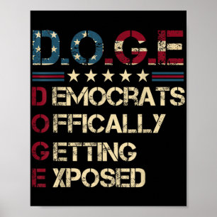 Affiche D.o.g.e Doge Département de l'efficacité gouvernem