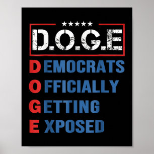 Affiche D.o.g.e Doge Département de l'efficacité gouvernem