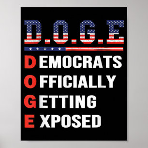 Affiche D.o.g.e Doge Département de l'efficacité gouvernem