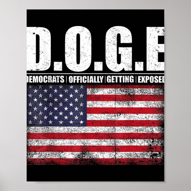 Affiche D.o.g.e Doge Département de l'efficacité gouvernem (Devant)