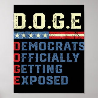 Affiche D.o.g.e Doge Département de l'efficacité gouvernem