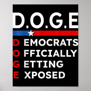 Affiche D.o.g.e Doge Département de l'efficacité gouvernem