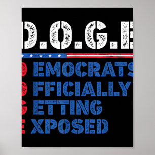 Affiche D.o.g.e Doge Département de l'efficacité gouvernem