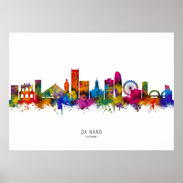 Affiche Da Nang Vietnam Skyline (Devant)