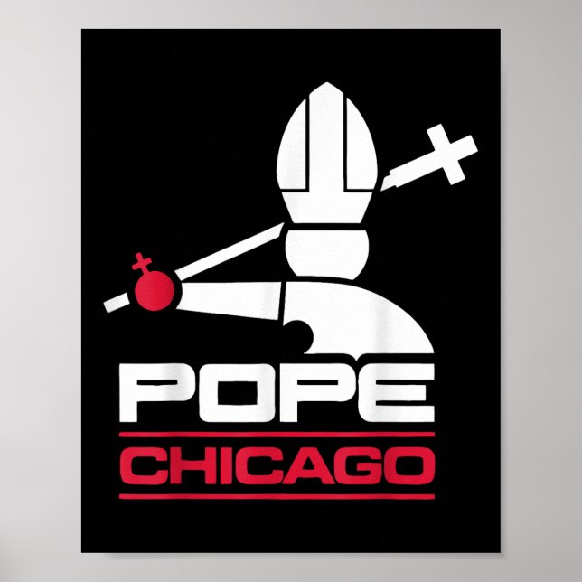 Affiche Da Pope Leo Xiv Shirt Chicago Baseball (Devant)