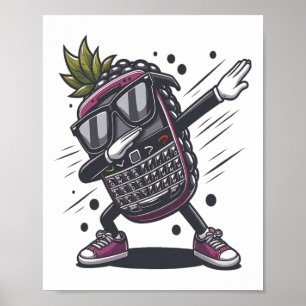 Affiche Dab Blackberry Dancing Dabbing Blackberry Fruit