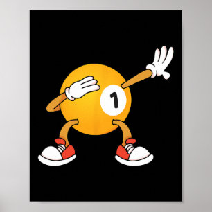 Affiche Dabbing 8 Billard Billard Joueur de billard Snooke