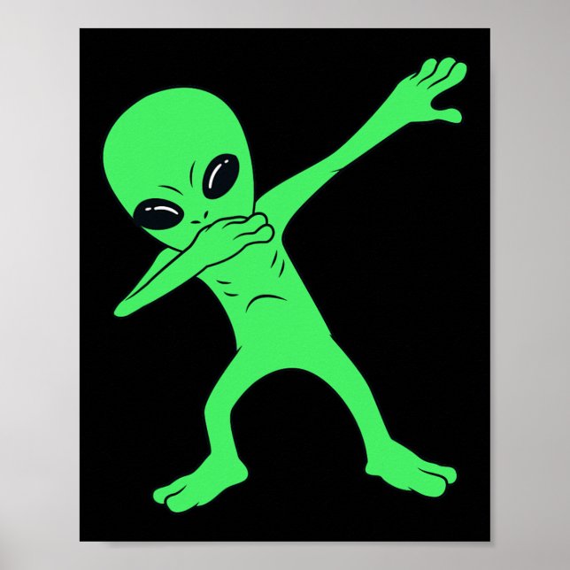 Affiche Dabbing Alien Halloween Fun Dab Boys Enfants (Devant)