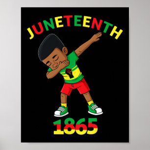 Affiche Dabbing Black King Junetten 1865 Brown Skin Boys