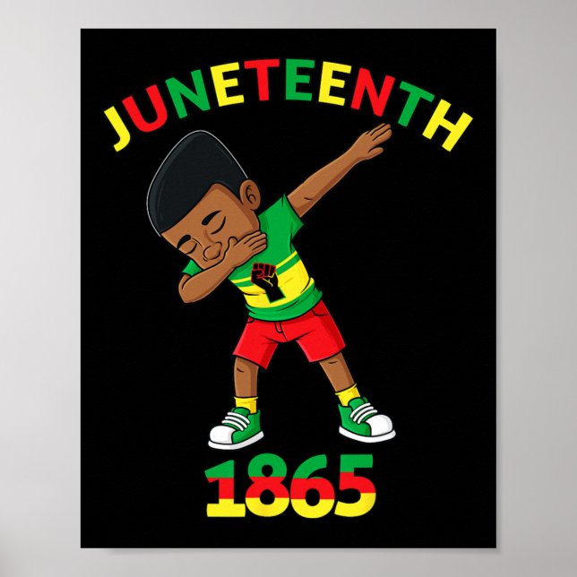 Affiche Dabbing Black King Junetten 1865 Brown Skin Boys (Devant)