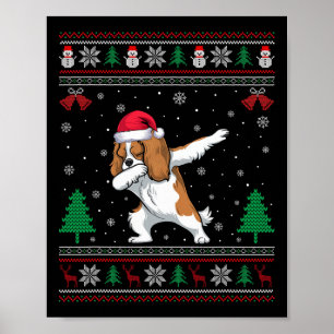 Affiche Dabbing Cavalier King Charles Spaniel Chien Père N