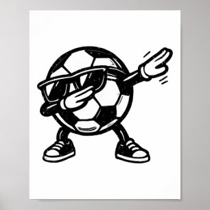 Affiche Dabbing Football Ll Drôle Joueur Sport Dab Danse F