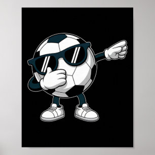 Affiche Dabbing Football Ll Équipe de Football Joueurs de