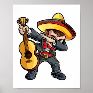 Affiche Dabbing Mariachi T Shirt Cinco De Mayo Enfants Gar