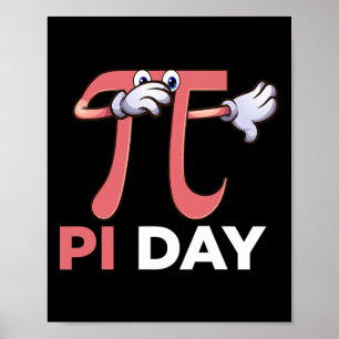Affiche Dabbing Pi Math Science Stem Don 3.14 Pi Day