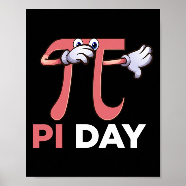 Affiche Dabbing Pi Math Science Stem Don 3.14 Pi Day (Devant)