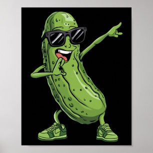 Affiche Dabbing Picker Dancing Concombre Drôle Sungl Produ