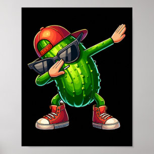 Affiche Dabbing Pickle Dancing Cucumber Lover Drôle Pickle