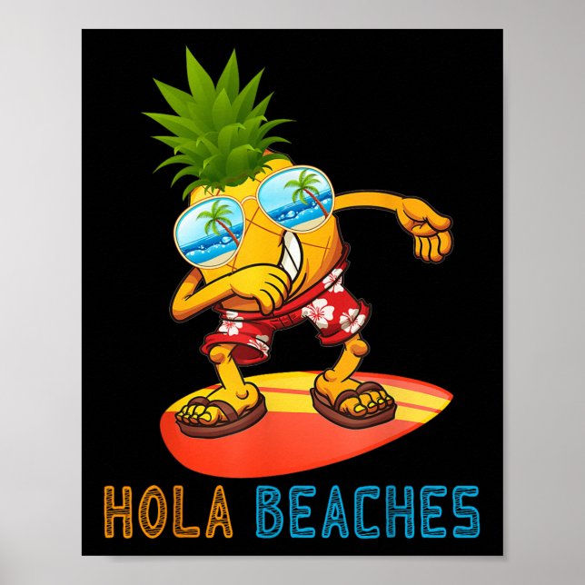 Affiche Dabbing Pineapples Sungles - Plages de Hola été (Devant)
