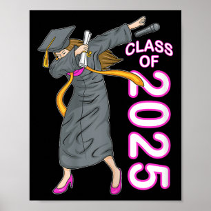 Affiche Dabbing Senior Cl Of 2025 College Graduation Cadea