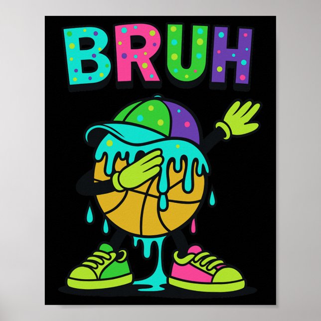Affiche Dabbing Sketll Goutte Bruh Sketll Goutte Crème+gla (Devant)