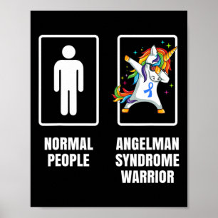 Affiche Dabbing Unicorn Angelman Syndrome Guerrier Surviva