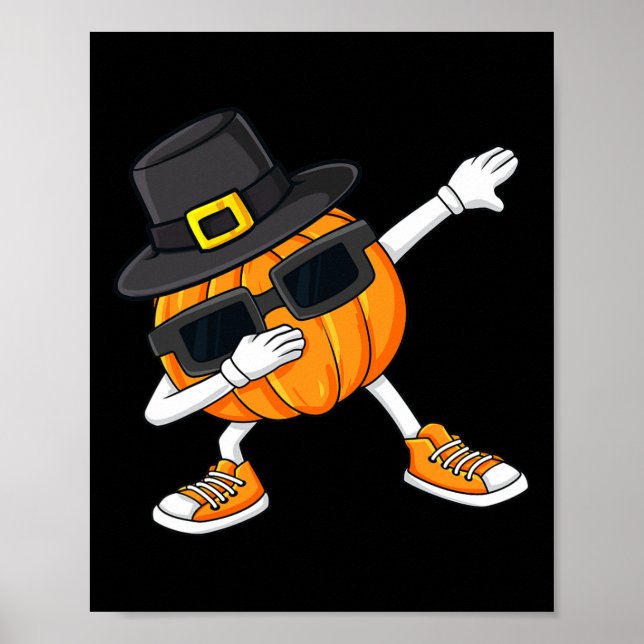 Affiche Dabing Pumkin Pilgrim Thanksgiving Day Boys Girl (Devant)