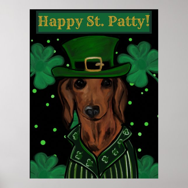 AFFICHE DACHSHUND          (Devant)