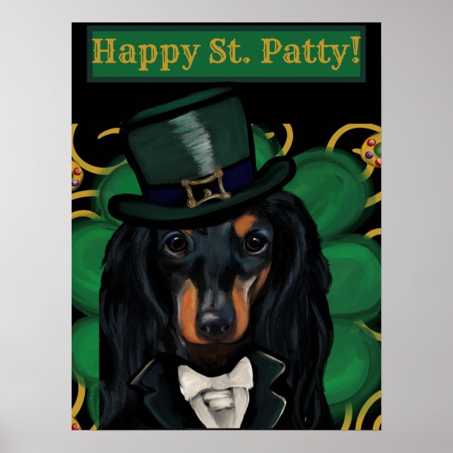 AFFICHE DACHSHUND          (Devant)
