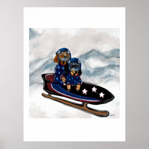AFFICHE DACHSHUND