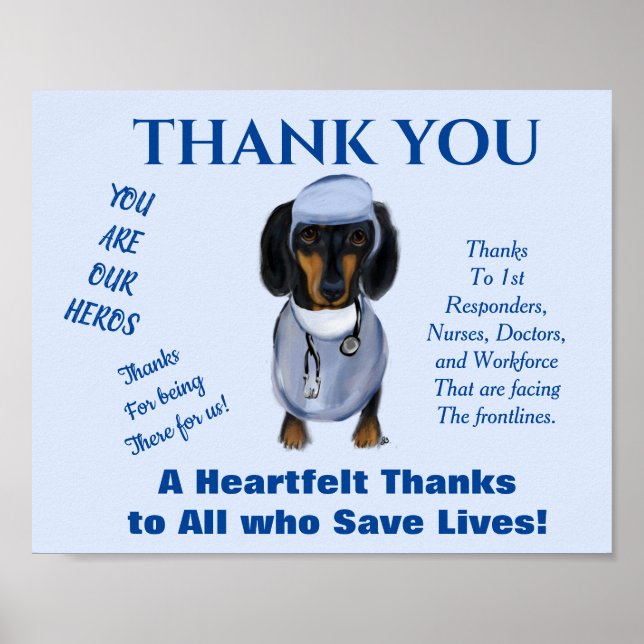 Affiche Dachshund (Devant)