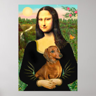 Affiche Dachshund (brun1) - Mona Lisa