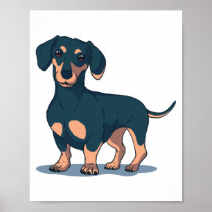 AFFICHE DACHSHUND DOG