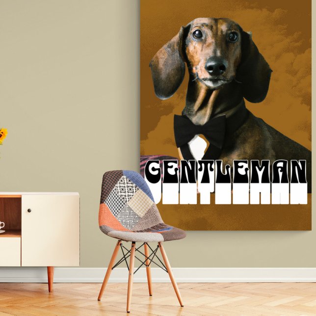 Affiche Dachshund Dog Gentleman (Créateur téléchargé)
