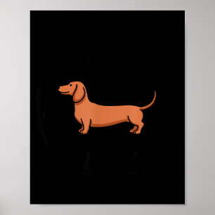 Affiche Dachshund drôle club de chien long sausage race