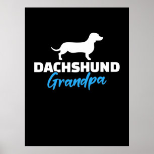Affiche Dachshund Grand-père