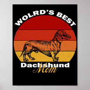 Affiche Dachshund - La meilleure maman Dachshund du monde