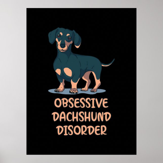 Affiche Dachshund obsessionnel (Devant)