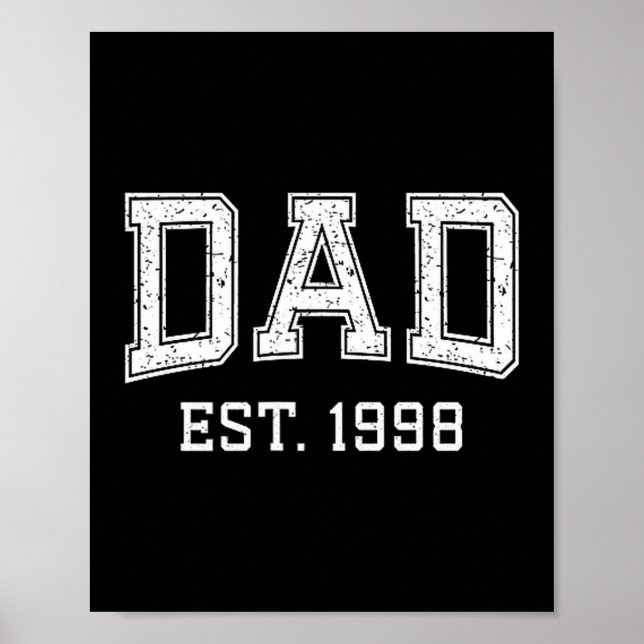 Affiche Dad Est 1998 Dad D Fathers Day Ized  (Devant)
