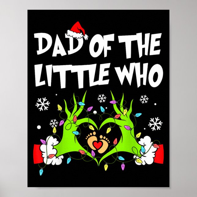 Affiche Dad Of The Little Who Funny Christmas Pregnancy An (Devant)