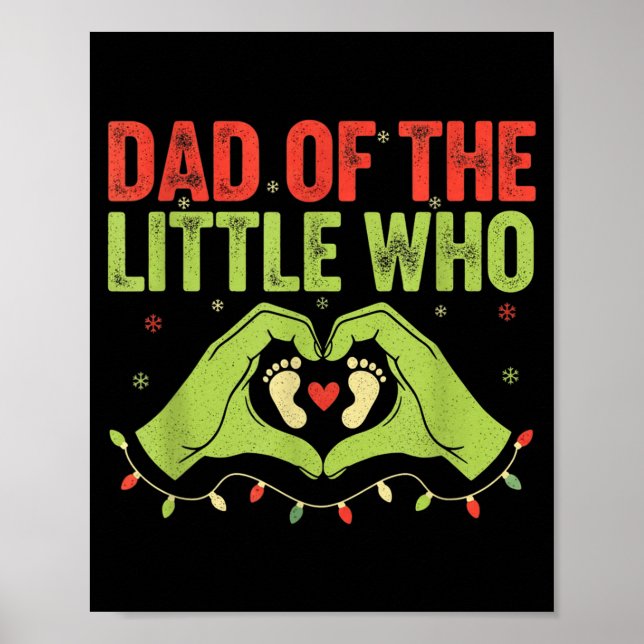 Affiche Dad Of The Little Who Qoute Christmas Pregnancy An (Devant)