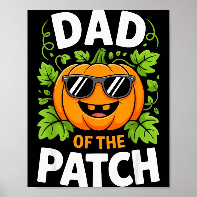 Affiche Dad Of The Patch Shirt Halloween Men Daddy Pumpkin (Devant)