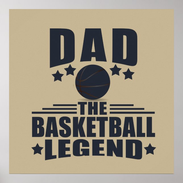 Affiche dad the basketball legend (Devant)