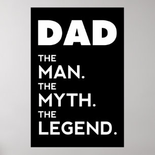 Affiche DAD, The Man, The Myth, The Legend, dad affiche,