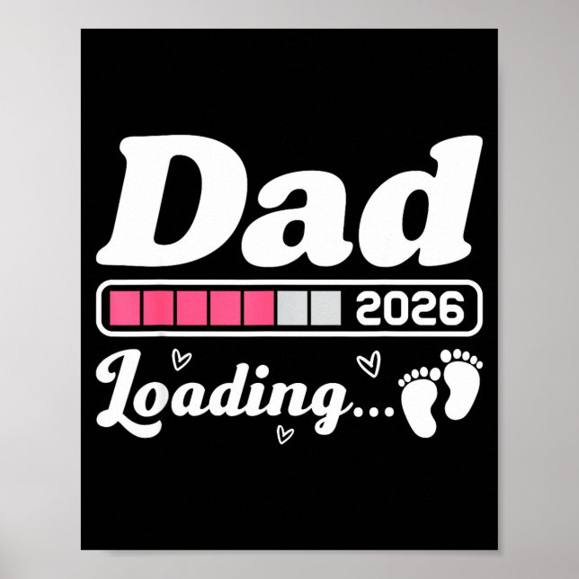 Affiche Dad To Be 2026 Loading Nk Pregnancy Reveal New Dad (Devant)