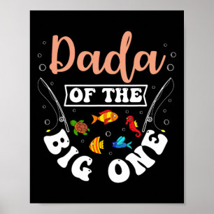 Affiche Dada de la grande fête d'anniversaire de pêche du